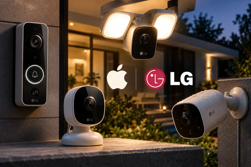 Концепт умных камер и видеодомофона Apple и LG